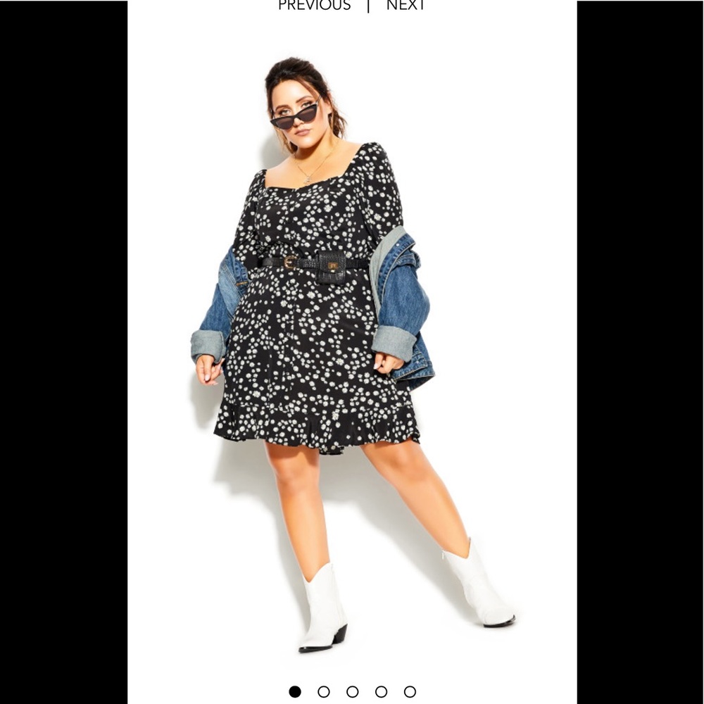 City Chic Plus Size XL (size 22) Miss Daisy Dress